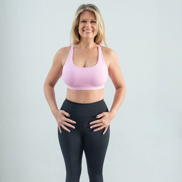 Athena Pink Sports Bra - Picture 1 of 5